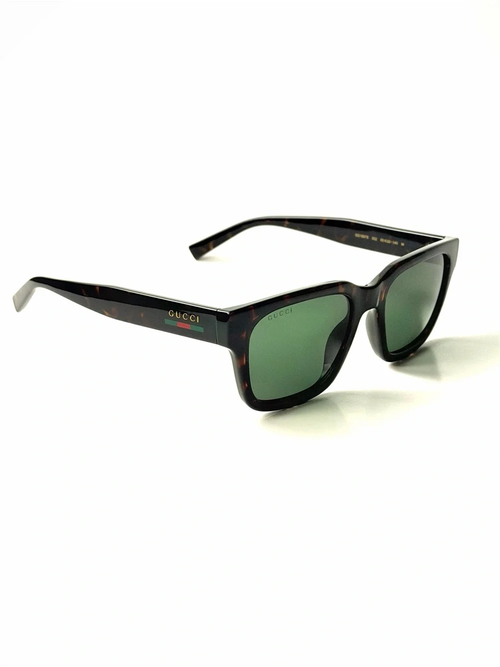 Gucci GG 1857 S 002 New Sunglasses Brown Square Plastic 55-20 Authenti